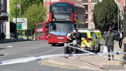 Police cordon off scene of knife attack on two Jewish Londoners