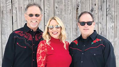 Band members, from left, Gene Ackmann, Liz Henderson and Richie Daniels, of Garden Party  will perform at the Rickman Auditorium on Saturday, Dec. 3.