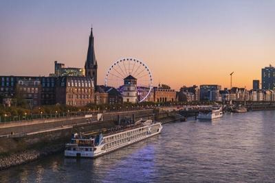 Düsseldorf's Rhine river
