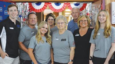 The family who owns Dieb Enterprises, a rural Hillsboro company celebrating its 40th anniversary in 2022, poses for a photo.