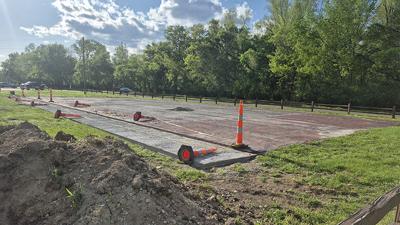 Arnold is converting the former tennis courts at Arnold City Park into three pickleball courts.