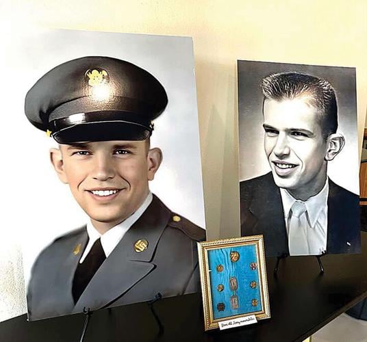 Photos of Long as a young man and soldier were displayed at his 90th birthday party in September.