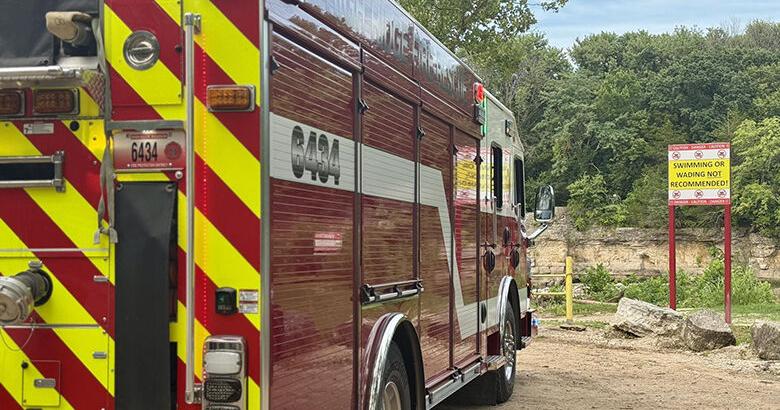 Gate going in at Rockford Park; swim ban being enforced