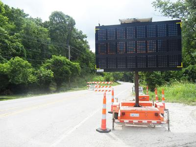 Hwy. M closure because of landslide