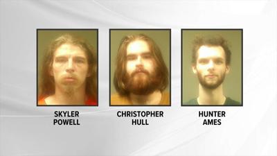 Skyler Powell, Christopher Hull and Hunter Ames