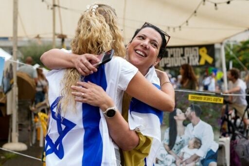 Israelis jumped, clapped and sang in Hostages Square in Tel Aviv following the announcement