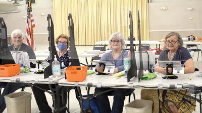 Election judges at Hillsboro Civic Center during the April 2021 election, from left, Dave Martin, Jeanie Schultz, Beth Martin and Jane Dubis.