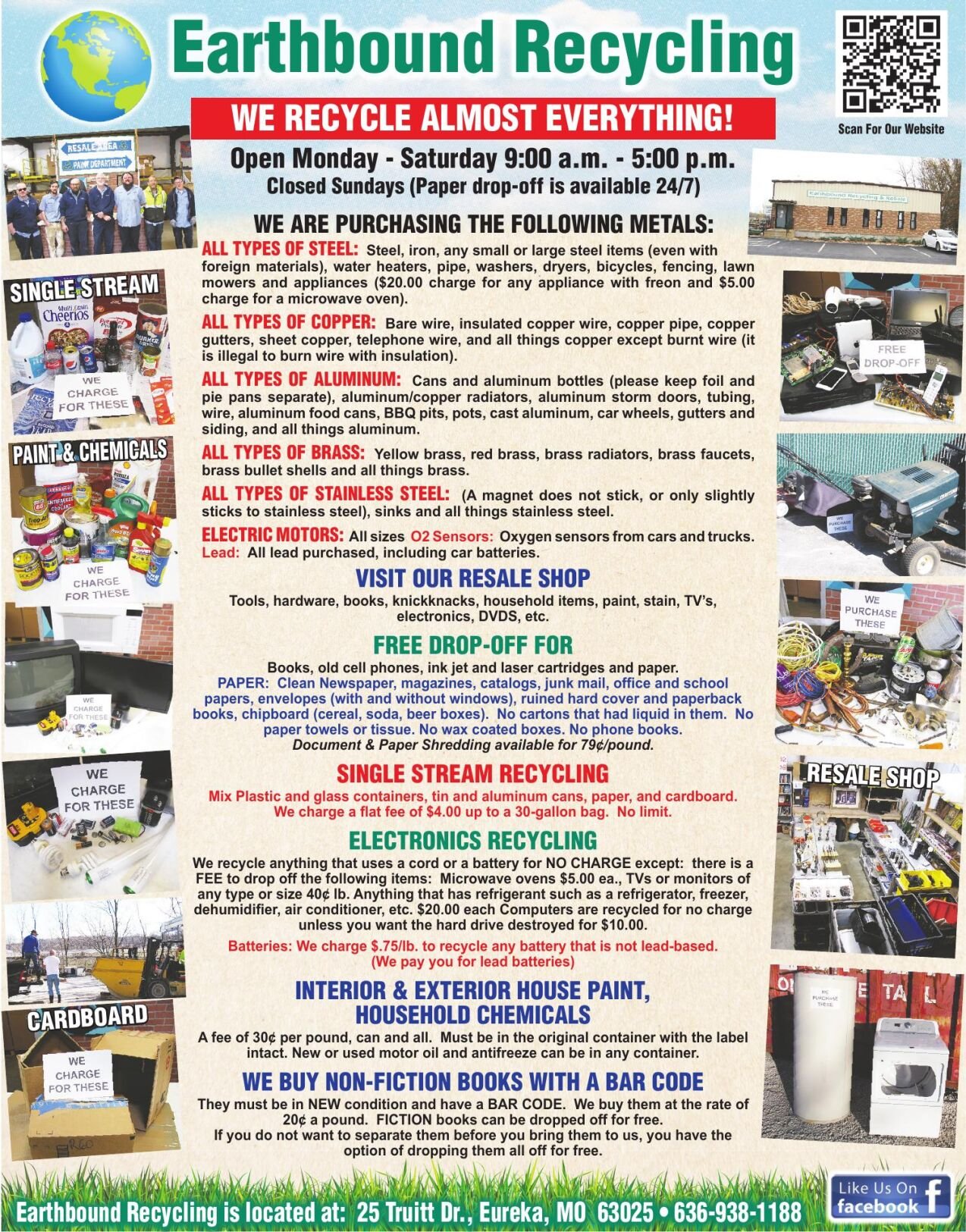 Earthbound Recycling accepts wide variety of items Real Estate