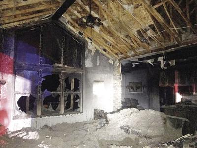 This home on VFW Drive in Crystal City was damaged by fire