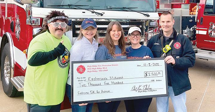 High Ridge Fire donates to autism awareness after 5K | Local News ...