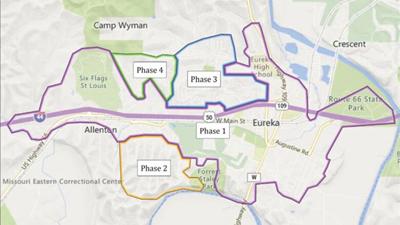 The Missouri American Water Co. will transition buildings and homes in Eureka to a water pipeline starting later this month.