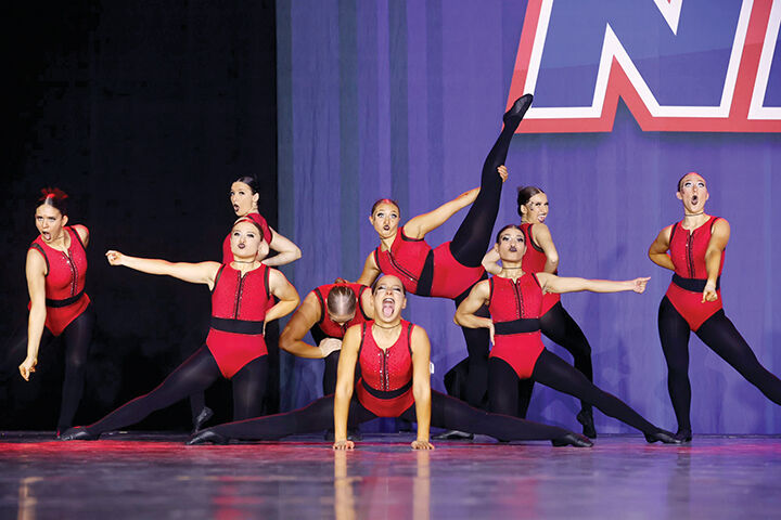 Performing, from left, are Addison Fore, Emilia McCann, Savannah Schindler, Sidney Sebold, Sophia Zouglas, Ella Blase, Amaya Williams, Lacey Rosenberg and Taylor Schwalbe.