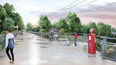 Route 66 bridge artist rendition