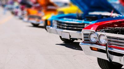 car show graphic stock