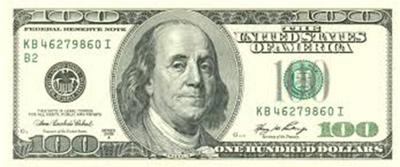 $100 bill