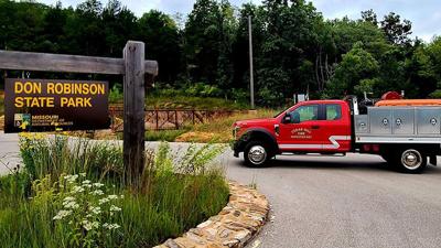 Emergency personnel were called to Don Robinson State Park in Cedar Hill on Saturday about a woman who fell while hiking  and was injured.