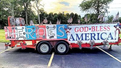 This float by the High Ridge Elks Lodge won third place in the parade competition.