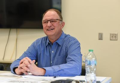 Missouri State Representative John Martin (R) smiles as he talks with Boone County residents (copy)