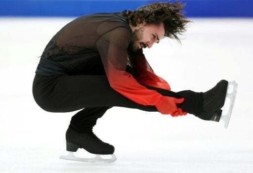 France's Kevin Aymoz wins the men's gold at Skate America in Lake Placid, New York