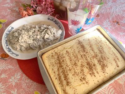 My Leader Yummy: Beef Cubed Steaks and Mushroom-Cream Sauce and Old-Fashioned Cheese Cake
