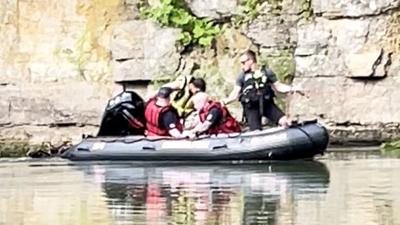 Firefighters man who got swept up in current in Big River