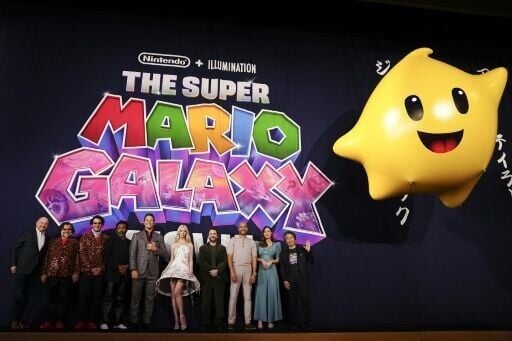 The world premiere of 'The Super Mario Galaxy Movie' at Minamiza Theater in Kyoto