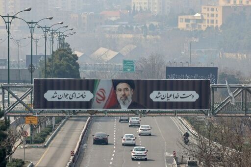 A billboard of Iran's new leader Mojtaba Khamenei in Tehran on March 14, 2026