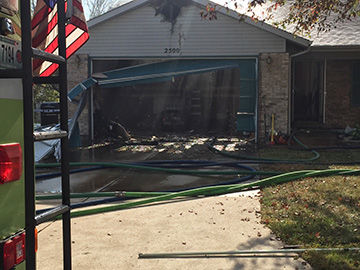 A home on Golden Gate Drive in Imperial was damaged by fire.
