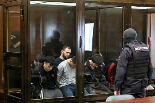Defendants accused of involvement in the 2024 Crocus City Hall music in the Moscow suburbs that killed 149 people