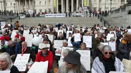 Protest in London in support of Palestine Action