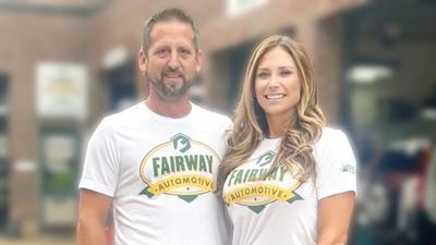 Jason and Lindsay Gallahue opened Fairway Automotive on Dec. 18 at 1754 Jeffco Blvd. in Arnold.