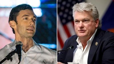 Georgia U.S. Senate candidates Jon Ossoff and Mike Collins