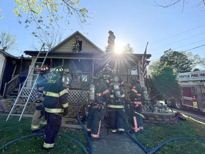 Fire in Festus house attic displaces two