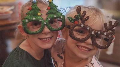 Raelene Baker of Festus sent a photo for last year’s contest of her granddaughters, Mikayla Wegener, 10, left, and Piper Wegener, 5, wearing festive glasses around Christmastime.