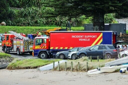 Workers are searching for victims after a landslide ploughed into New Zealand campsite