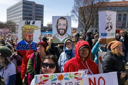 The event was the flagship protest of the 'No Kings' movement and the third manifestation since it launched less than a year ago