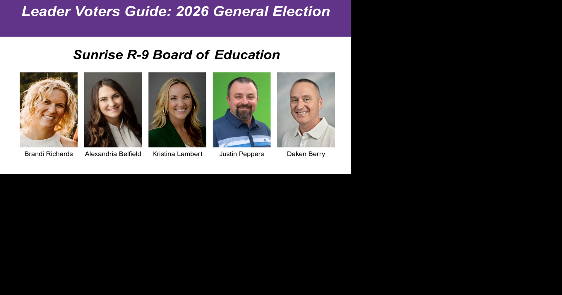 Richards, Peppers face three challengers for Sunrise Board of Education
