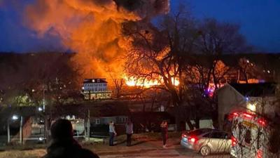 De Soto warehouse fire