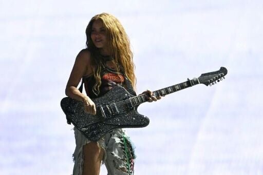 Colombian singer Shakira rehearses for her mega-concert at Copacabana Beach in Rio de Janeiro