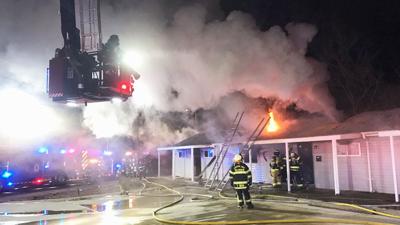 This old vacant motel on Beffa Street was caught fire on Monday.