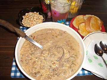 Beef Stroganoff Soup