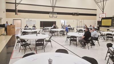 About 20 people on Oct. 14 attended the Fox C-6 School District’s first community meeting about placing a potential bond issue on the April ballot at Antonia Middle School.