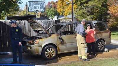 Garage fire in Festus