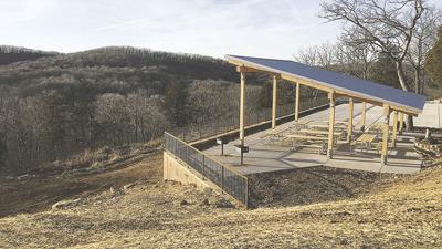 A shelter at Don Robinson park in Cedar Hill.