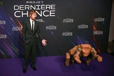 Ryan Gosling stars in the film as a teacher-turned-astronaut who awakes on a spaceship with a mission to save Earth from a sun-dimming phenomenon