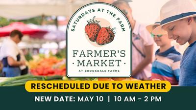 Brookdale Farms farmers market to be held May 10