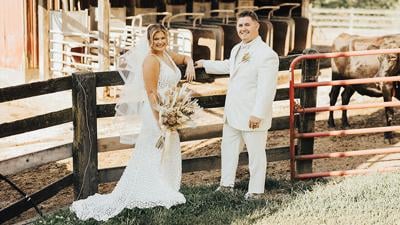 Andrew and Jenna Kraus of Barnhart entered a past contest with a wedding photo taken at Knotting Hills.