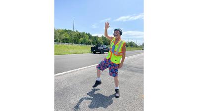 Ed Williams, 55, of Arnold is known as the “dancing mattress store guy,” but he admits he has no dance moves.