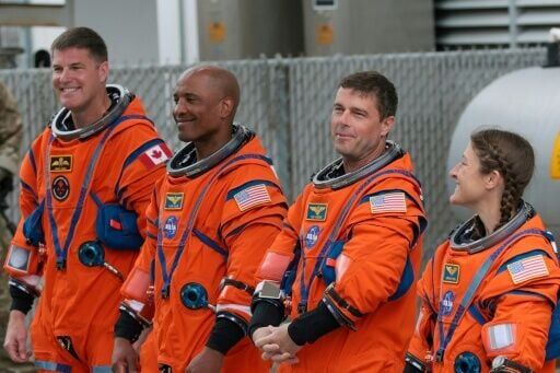 Mission specialist Jeremy Hansen, pilot Victor Glover, commander Reid Wiseman and mission specialist Christina Koch are on track to travel further from Earth than any other humans