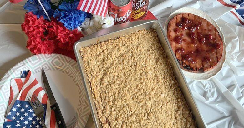 My Leader Yummy: Grilled Ham Slice with Ruby Apricot Sauce and Oatmeal Carmelitas Cookies